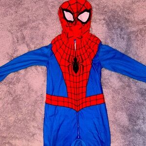 Youth boys Spider-Man one piece pajama set